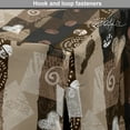 thumbnail image 4 of Brown Dog Crate Cover, Coffee Typography Hearts and Beans on Abstract Striped Grungy Backdrop in Brown Tones, Easy to Use Pet Kennel Cover for Medium Large Dogs, 35" x 23" x 27", Brown, by Ambesonne, 4 of 6