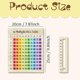 thumbnail image 4 of Rainbow Acrylic Multiplication Table Board, Wooden Math Learning Tool for Kids, Montessori Educational Counting Blocks for Classroom and Home Study, 4 of 7