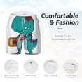 thumbnail image 4 of Kdxio Cute Dinosaur Print Men'S Swim Trunks With Compression Liner 7 Inch Inseam Quick Dry Swim Shorts, 4 of 7