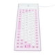 thumbnail image 2 of M Buder Teclado Enrollable de Silicona con Cable USB, 85 Teclas, A Prueba de Agua y Polvo, Diseño Flexible y Portátil, Teclas Silenciosas para Computadora (Elegante Morado), 2 of 5