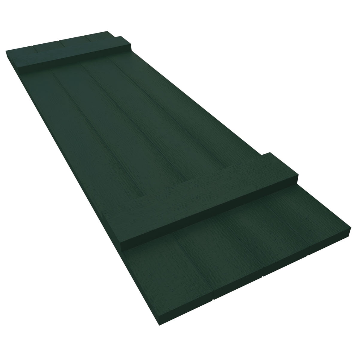 14"W x 51"H Mid-America Vinyl, Standard Size Four Board Joined Shutters, w/Installation Shutter-Lok's & Matching Screws, 122 - Midnight Green
