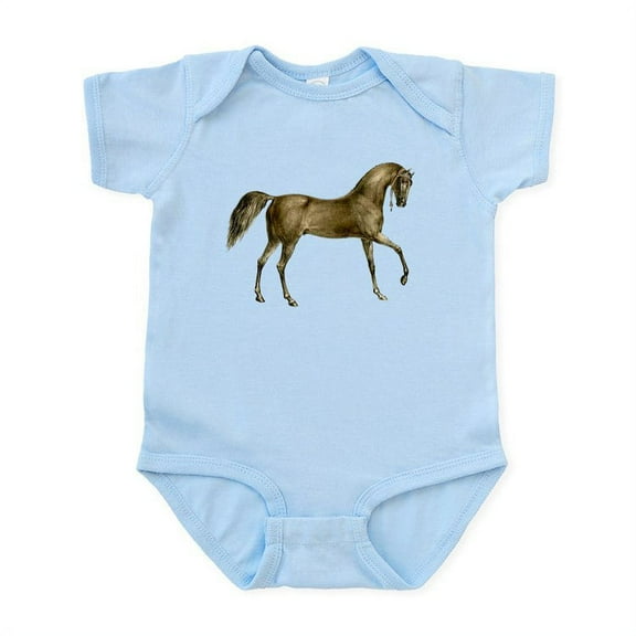 CafePress - Vintage Horse Infant Bodysuit - Baby Light Bodysuit, Size Newborn - 24 Months