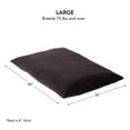 thumbnail image 3 of Happy Hounds Charlie Corduroy Reversible Throw Dog Bed, Large (48" x 36"), Charcoal, 3 of 7