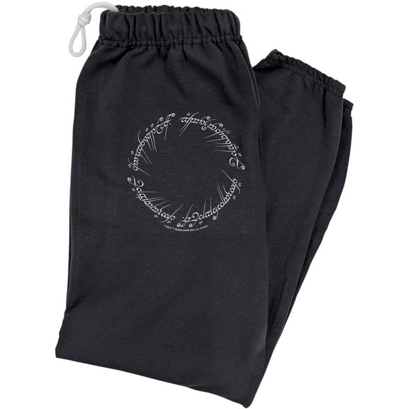 Lord of The Rings Mordor Script Unisex Jogger Sweatpants for Men and Women, Black, X-Large