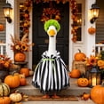 thumbnail image 2 of Porch Goose Clothes 23" Halloween Decor, Porch Goose Clothes 23 inch, Fits 19"/23" Cement Plastic Goose Statue Summer Garden Lawn Patio Yard Outdoor Decor, 2 of 9