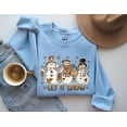 thumbnail image 6 of Let It Snow Snowman Sweater Shirt | Cozy Winter Holiday Graphic Sweatshirt, 6 of 8
