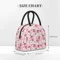 thumbnail image 2 of KLL Rose Flowers for Insulated Lunch Bag- Leakproof Cooler Tote Bag Organizer for Women & Men - Reusable Lunch Box for Office Picnic Hiking Beach-One Size, 2 of 6