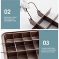 thumbnail image 3 of JilgTeok 1 Packs Brownie Cake Pan Non-Stick with Dividers Cake Cutter Cake Baking Tray for Muffin Cupcake Home Kitchen Oven Baking, 3 of 3