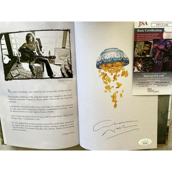 Graham Nash autographed Our House hardcover book JSA