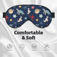 thumbnail image 3 of Naloa Sea Creatures Print Sleep Mask for Sleeper, Light Blocking Sleeping Eye Mask for Women Men, Eye Shade with Adjustable Strap for Travel, Nap,Meditation, 3 of 7