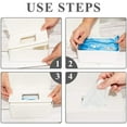 thumbnail image 3 of Rirool Tissue Storage Box - Portable Reusable Diaper Wipes Dispenser - Baby Case Wipe Holder - Keeps Fresh - Easy Open/Close Container Lid - White, 3 of 8