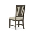 thumbnail image 4 of Bowery Hill Contemporary Upholstered Side Chair 2-Pack in Graphite, 4 of 7
