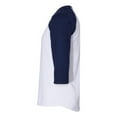 thumbnail image 3 of Jerzees Men's Three-Quarter Sleeve Raglan Baseball T-Shirt, 3 of 4