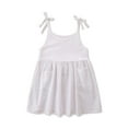 thumbnail image 2 of Toddler Kid Baby Girls Summer Sling Dress Cute Solid Color Casual Dress Girls Overall Dress Dress Sandals, 2 of 9