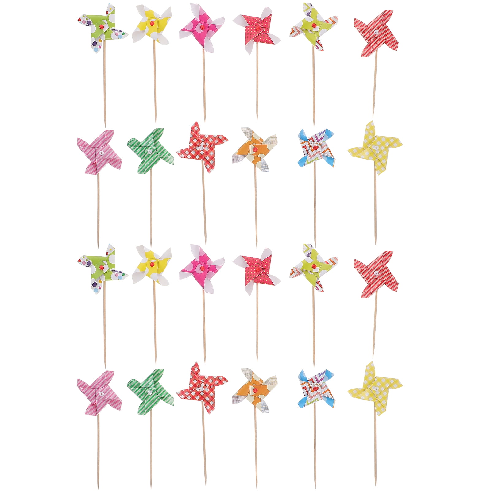 TOYMYTOY 18 Windmühlen-Kuchen-Topper – Bunte Cupcake-Picks Für Geburtstagspartys