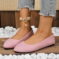 thumbnail image 2 of DeHolifer Women Velvet Flat Shoes Comfort Lightweight Slip on Ballet Flats Pointed Toe Dressy Loafers Business Work Walking Shoe, 2 of 8