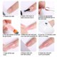 thumbnail image 2 of Pink Nude Set con Nail Art Lamp 7 Bottles Crystal Extension Set oso de fresa Electrónica, 2 of 2