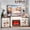 White Brown with LED & Outlets, variant on LGHM 104" Fireplace TV Stand with 30" Electric Heater, Large Farmhouse Entertainment Center with Storage Cabinet, Media Console for Living Room, White