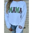 thumbnail image 3 of Mama Football with Football Sleeve Custom tee or sweatshirt, 3 of 3