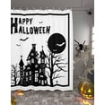 thumbnail image 2 of Halloween Black Gloomy Castle Shower Curtain Set ，Waterproof Fabric Shower Curtains Shower Curtains for Bathroom,Bathroom Decor 36"x72", 2 of 6