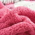 thumbnail image 6 of NC Sherpa Blanket White, Pink, Polyester Reversible Bed Blankets Twin (Count 2), 6 of 6