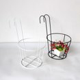 thumbnail image 2 of Iron Planter Rack Hanging Railing Fence Flower Pot Shelf Plant Basket Holder, 2 of 5