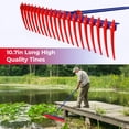 thumbnail image 5 of YOWPSY 40" Extra-Large Heavy Duty Lake Weed Rake for Ponds with 11" Long Plastic Tines, 11ft Commercial-Grade Aquatic Weed Removal Tool, Deep Water Weed Cleaner for Large Aeras, Ergonomic Handle., 5 of 8
