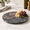 Rosso Luana-12'', variant on 12'' Black Fantasy Marble Lazy Susan for Kitchen Dining Counter Turntable Organizer