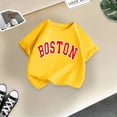 thumbnail image 4 of JAKANYQ T-Shirt Mode pour Filles Tout-Petits, Imprimé Mignon, Col Rond, Manches Courtes, Été, Décontracté, Ample, Jaune 4-6 Ans, 4 of 4