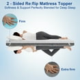 thumbnail image 3 of Extra Firm Mattress Topper Twin 3-inch Memory Foam + Support Foam, Double-Sided for Sleeping, Pain Relief, High-Density Firm Mattress Topper with Removable Cover, CertiPUR-US Certified, 75" x 38", 3 of 7