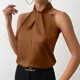 thumbnail image 4 of Blusas para las Mujeres Casual Verano Botón Sólido sin Mangas, Blusas sin Mangas para las Mujeres Ligero Verano Uso Diario, 4 of 6