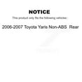 thumbnail image 2 of Transit Auto Rear Wheel Cylinders and Drum Shoes Hardware Hub Bearing Assembly Kit (6Pc) for Car 2006-2007 Toyota Yaris Non-ABS - Left Right Side (Driver Passenger) K7D-101096, 2 of 11