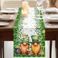 thumbnail image 3 of Table Runners 70 Inches Long Dress Scarves, St. Patrick's Day Farmhouse Coffee/Dining/Kitchen Table Decor, Holiday Table Runner, Lucky Shamrocks Harp Beer Spring Plants 13x70 Inch, 3 of 9