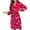 Red, variant on Fewfanhot Women's Christmas Red Flannel Robe with White Snowflake Pattern, Shawl Collar Knee Length Design for Holiday Lounging Cozy Winter