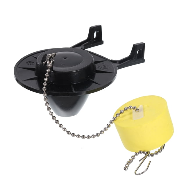 Unique Bargains 1pack Toilet Flapper Replacement with Chain and Float Rubber Flapper for 2-Inch Flush Valves