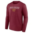 thumbnail image 2 of Men's Burgundy Washington Commanders Advance to Victory Long Sleeve T-Shirt, 2 of 3