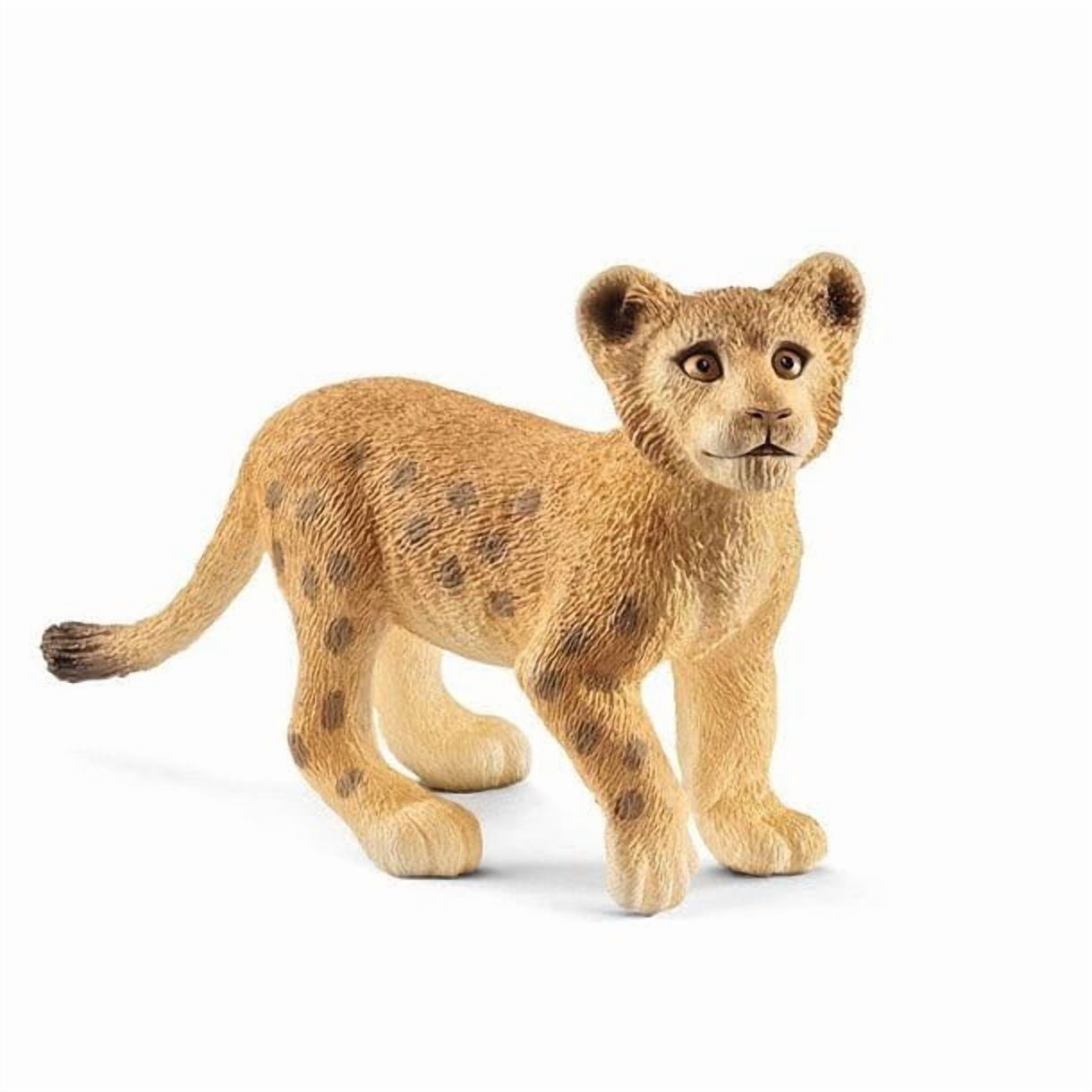 Schleich Wild Life - Realistic Lion Cub Figurine - Highly Detailed Wild Animal Lion Toy - Durable for Education and Fun Play for Kids - Kids Ages 3+