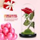 thumbnail image 4 of Lámpara De Rosa De Simulación, Rosa Inmortal, La Bella Y La Bestia, Linterna De Rosa, Flor Eterna, Cubierta De Cristal, Decoración, Decoración De Luz Rosa Yuarrent HA026722-02, 4 of 5