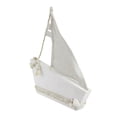 thumbnail image 2 of Northlight Cape Cod Inspired Ship with Sails Decoration - 11.5” - White and Tan, 2 of 3