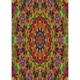 thumbnail image 1 of Ahgly Company Indoor Rectangle Patterned Saffron Red Abstract Area Rugs, 2' x 5', 1 of 6