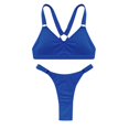 thumbnail image 1 of Gibobby Conjunto de Bañador Sexy Verano damas sexy bikini color sólido dos piezas traje de baño playa traje de baño(Azul,M), 1 of 5