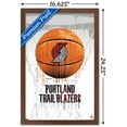 thumbnail image 3 of NBA Portland Trail Blazers - Drip Basketball 21 Wall Poster, 14.725" x 22.375", Framed, 3 of 3