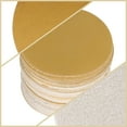 thumbnail image 4 of 100Pcs Hook and Loop Sanding Discs 5 Inch NO-Hole 120-Grit Hook and Loop Sandpaper Pads Orbital Sander Sandpaper Gold Sanding Disc for Polishing Accessories, 4 of 6