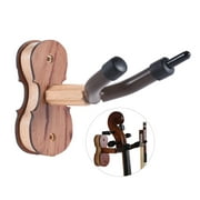 Hardwood Violin Hanger Hook with Bow Holder for Home & Studio Wall Mount Use Rosewood Color