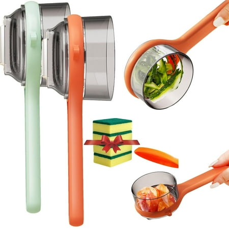 

wangqiang Vegetable Fruit Peeler Multifunctional Storage Double-Sided Stainless Steel Blade Peeling Knife with Storage Box Vegetable Peeler with Catcher and Storage Container (