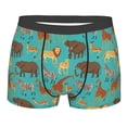 thumbnail image 5 of Uemuo Cute Animals Pattern Men's Boxer Briefs,Trunk Anti-Chafing,Comfortable, Durable, and Stylish Underwear-, 5 of 9
