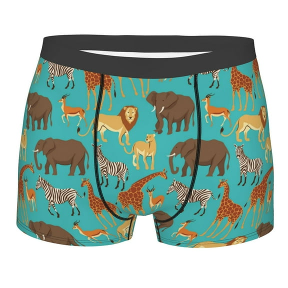 Naloa Cute Animals Print Mens Underwear - Boxers for Men, Classic Briefs for Men