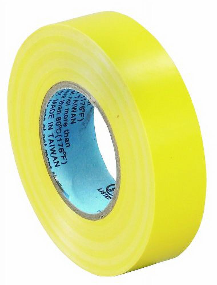 Aviditi T964618Y 0.75 in. x 20 yards Yellow Electrical Tape - Case of 200
