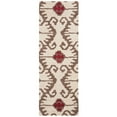 thumbnail image 5 of SAFAVIEH Wyndham Dzvonko Southwestern Wool Area Rug, Ivory/Brown, 7' x 7' Square, 5 of 10