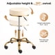 thumbnail image 4 of Silla giratoria Rolling Stool OmySalon Vanity Salon para masajes, color blanco, 4 of 8